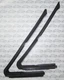 1963 1964 1965 Buick Riviera Front Door Vent Window Weatherstrip Seals. Pair