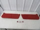 1987-1996 Ford F150 F250 F350 Bronco RED CLOTH Sun Visors Sunvisor Pair