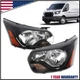 Left&Right Side Halogen Headlight For 2015-2024 Ford Transit 150 250 Black Clear
