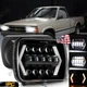 130W 7x6" 5x7 LED Headlight Halo Bulb For Mazda Pickup B2000 B2200 B2600 1986-93