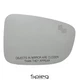 Side Mirror Glass for 2014-2016 MAZDA 6 with BSM HEATED Passenger Right Side