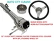 Tilt Steering Column 32" Street/Hot Rod Floor Shift Banjo Wheel Chevy Ford