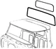 1960 1961 1962 1963 CHEVY GMC TRUCK STANDARD REAR WINDOW SEAL 47-704220-S