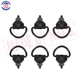 Set of 6 Black Cargo D-Hooks For Ford Transit 150 250 350 Van 2015-2023 