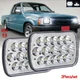 For Mazda Pickup B2000 B2200 B2600 1986-93 Pair 7x6" 5x7 LED Headlights High-Low