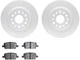 For Chevrolet Blazer Brake Pad and Rotor Kit Dynamic Friction 45242QHXS