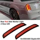 For 2015-2021 Chrysler 300 Smoked Lens 2-Row LED Side Marker Light Rear Lamp 2X