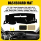 Custom Dashboard Mat Pad Fits 2007-2013 Chevy Silverado All Models Black Carpet