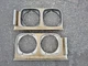 1972 BUICK GS SKYLARK OEM USED HEADLAMP BEZEL SET GM # 1239158 1239159 OEM