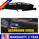 Black Dashmat Dashboard Cover Dash Mat Non-Slip Fits 1997 Ford F-250 F-350 F-450