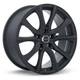 New Wheel for 2015-2018 Chevy City Express 15" 5x114.3 Alloy Black A189 Rim 5Lug