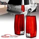 2007-2014 For Chevy Suburban/Tahoe/Yukon/XL Denali Red Clear LED Tail Lights Set