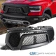 Hood Grille Fits 2019-2024 Dodge Ram 1500 Matte Black Mesh Front Bumper