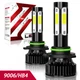 2X For Toyota Sienna 2004-2010 LED Headlight 9006 Bright White Low Beam Bulbs