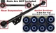 8pcSet Bushings fit Nissan Pathfinder 1996 97 98 99 00 01 02 03 2004 4Rear Links