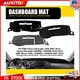 Dashboard Mat Black Gray for 2007-2013 GMC Sierra 1500 2500HD 3500HD Dash Cover