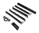 2014 PORSCHE CAYENNE (958) INTERIOR FRONT DASH DOOR TRIM SET/6 (Piano Black)