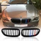 For 04-10 BMW E63 E64 M6 645Ci 650i 2DR Front Kidney Grill M-Color Gloss Black