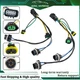 2PCS Headlight Wiring Harness For 2007-2011 Chevrolet Silverado 1500 HD 25962806