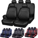For Toyota RAV4 Front Rear Car Seat Covers 5-Seats Protector PU Leather Full Set