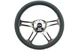 Chevy C10 C/K Truck 14" Black & Chrome Steering Wheel w/ Chevy Horn 4-Spoke