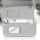Gray Left Driver Side Sun Visor For 2006-2012 Toyota RAV4 PVC Leather w/Mirror