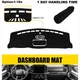 Dash Mat for 2021 2022 2023 2024 2025 Ford F150 Dashboard Pad Cover Carpet Black