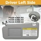 OE:74320-42501-B2 Driver Left Side Gray Sun Visor Fit For 2006-2012 Toyota RAV4