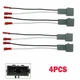 4x 72-5512 Car Door Speaker Wire Harness Cable Adapter For Mazda/Ford/Lincoln
