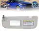 For 2012-15 Hyundai Veloster Left Driver Side Sun Visor With Mirror Gray