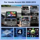 Carplay Android 14 Car GPS DSP Radio Stereo For Honda Accord 8 2008-2012