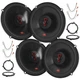 JBL Stage 3627F 6.5" Speakers + Metra Adapter + Harness  2007-2017 Jeep Wrangler