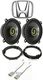 Kicker 6.5" Factory Door Car Speaker Replacement Kit For 2001-2005 Honda Civic