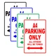 A4 Audi Car Reserved Parking Only All Others Towed Garage Aluminum Metal Sign