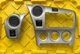 2009-2012 TOYOTA MATRIX & 2009-2010 PONTIAC VIBE DASH RADIO BEZEL TRIM - SILVER