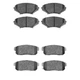 For Mazda RX-8 04-11 DFC Active Performance Hybrid Front & Rear Brake Pad Set
