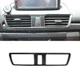Carbon Fiber Style Middle Air Outlet Vent Trim Cover For Mazda 3 Axela 2014-2019