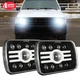 pair 7x6" 5x7 LED Headlight Halo Bulb For Mazda Pickup B2000 B2200 B2600 1986-93