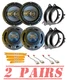 4X 300W 4way 6.5" Front & Rear Door Speakers Replacement for 2005-2012 Scion TC