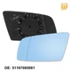 Left Driver Side Heated Mirror Glass w/ Back for BMW 550i 525i 528i 535i 645Ci 