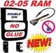 02 03 04 05 DODGE RAM CAR STEREO RADIO DOUBLE DIN INSTALLATION DASH KIT