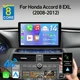 8 Core 4+64GB Android 14 Car Radio Stereo For Honda Accord 8 2008-2012 GPS Navi