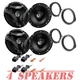 JVC 300W Front/Rear Speakers + Kits For 2023-up Honda Accord & 2022-up Civic