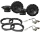 2 Alpine S2-S65 6.5" Speaker Package With Speaker Adapter and Harness Fit Honda