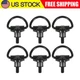 6x Black Steel Rear Cargo D-Hooks For 2015-2024 Ford Transit 150 250 350 350HD