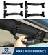 Hooke Road 2Pcs Black Grab Handles Roll Bars Fit for Truck Jeep Car Universal