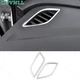 For Volkswagen ID.4 21-23 Silver Steels Dashboard Side Outlet Vent Cover Trim