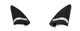 2013 MERCEDES GL450 (X166) FRONT DOOR PILLAR HARMAN KARDON SPEAKER GRILLE SET