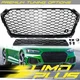 RS5 Style Honeycomb Grille Gloss Black for Audi A5 S5 B9 2017 2018 2019