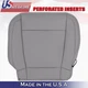 2015 2016 For Ford F150 Lariat Driver Side Bottom Perf Leather Seat Cover Gray